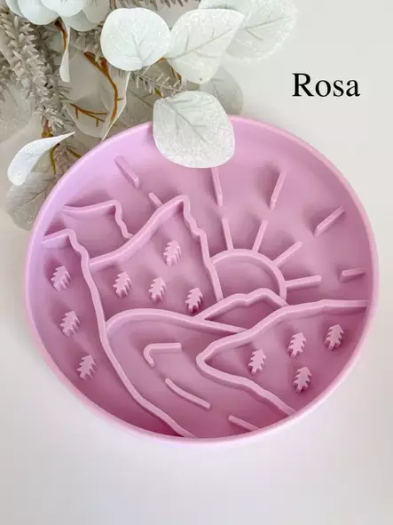 Doggotique Slow Bowl Mountains pinkki - Ruokailua hidastavat kupit - 50332 - 2
